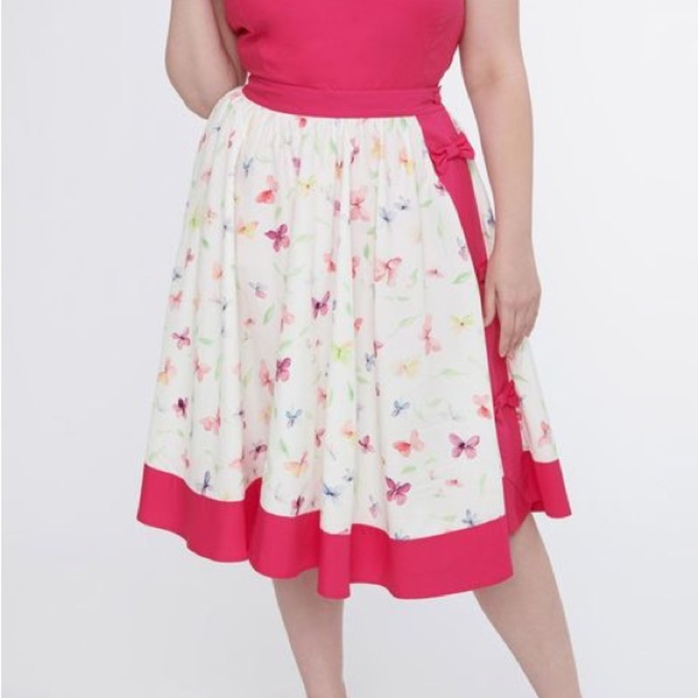 Pink and White Floral Dress